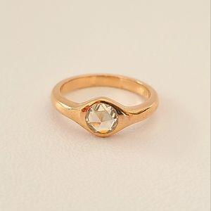 14k Solid Rose Gold Solitaire Engagement Ring